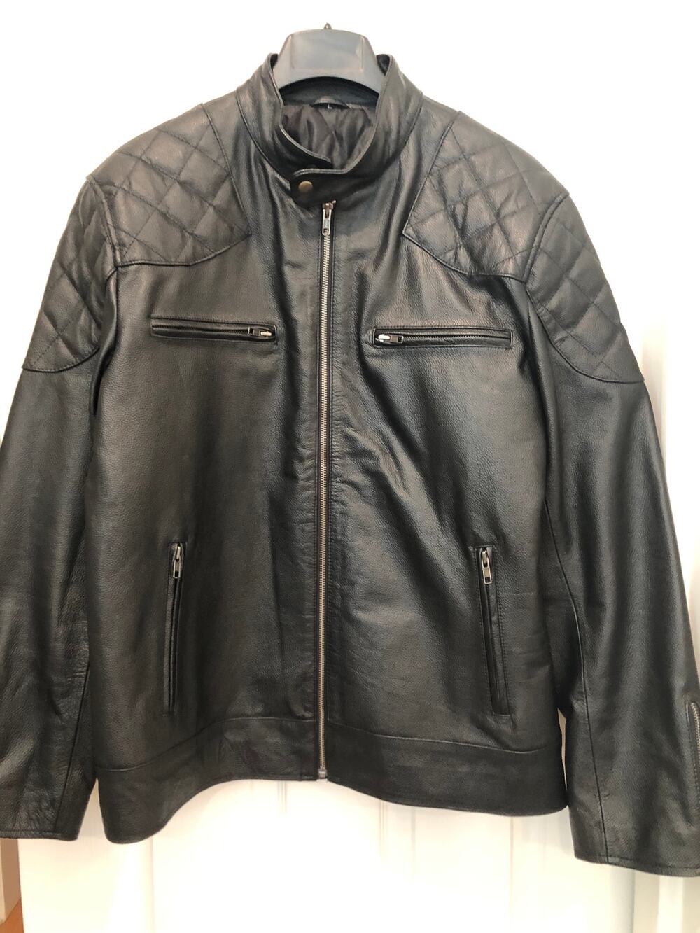 Vintage Reed Sportswear Women's Black Leather Blazer Jacket